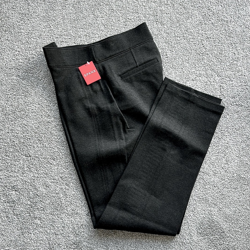 Spanx - The Perfect Pant, Slim Straight Charcoal Heather